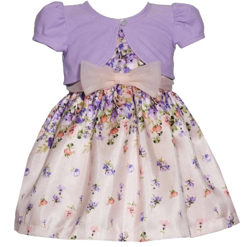 NEW Bonnie Jean Girls 12M-4T Special Occasion Cardigan Dress
